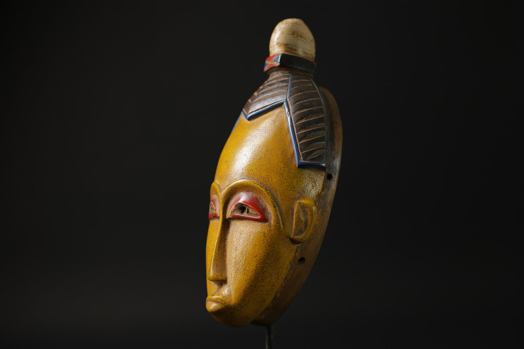 African mask West African Guro Mask with Two horn, Baule Tribe masks for wall-G2277