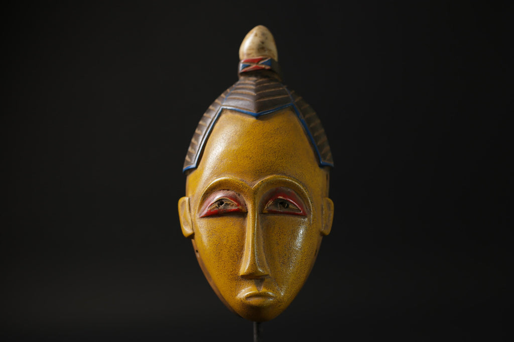 African mask West African Guro Mask with Two horn, Baule Tribe masks for wall-G2277