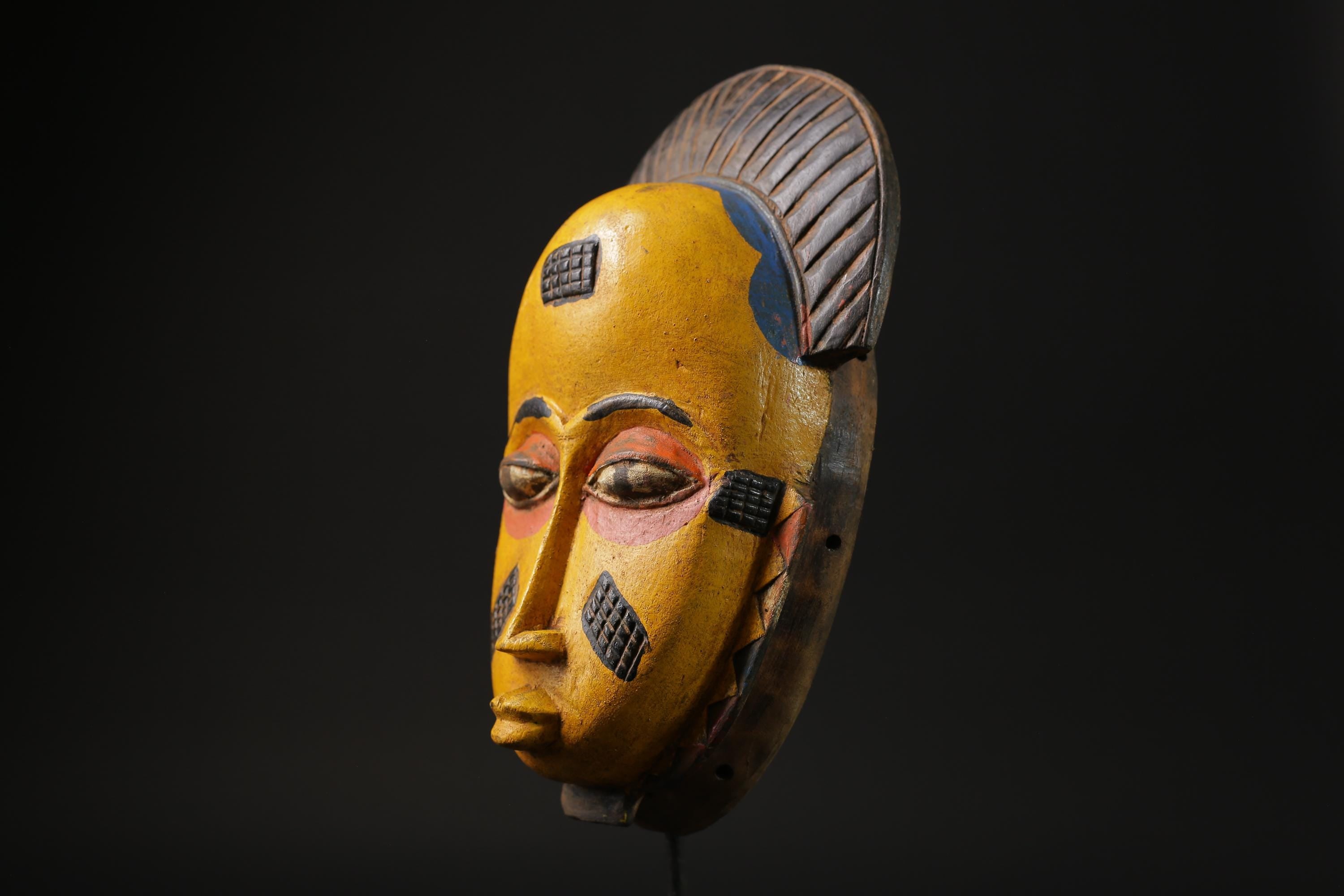 African Tribal Guro Mask Dance Mask This Mask Vintage Art Tribal Home Décor-8411