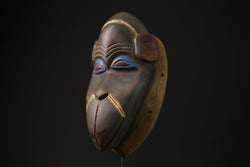African Tribal Mask Wood Hand Carved Vintage Wall Hanging monkey guro-G2283