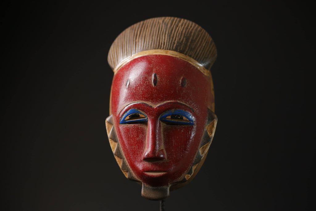 African Home Decor masks Wall Hanging Traditional Antique Folk Art Baule-G2286