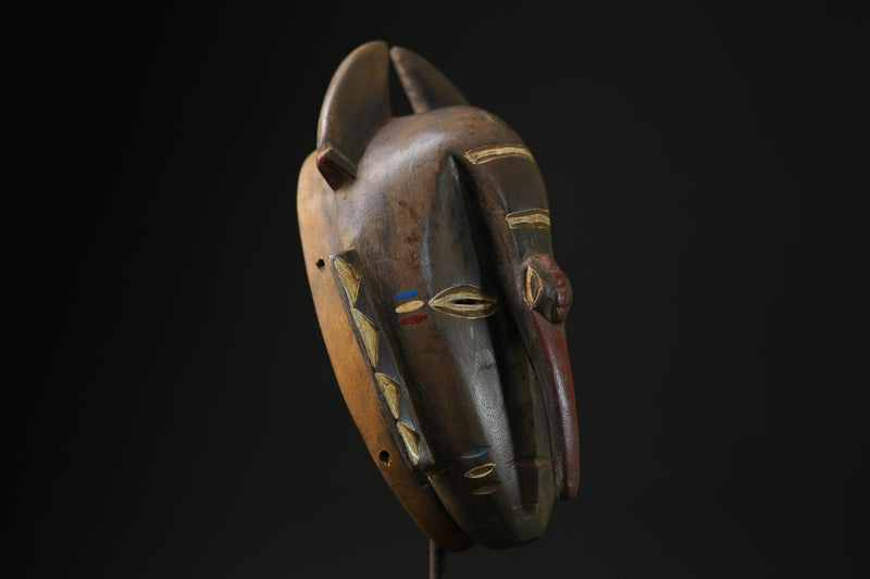 African Carved Wood Handmade Masks Tribal Guru Mask Elephant masks for wall-G2291