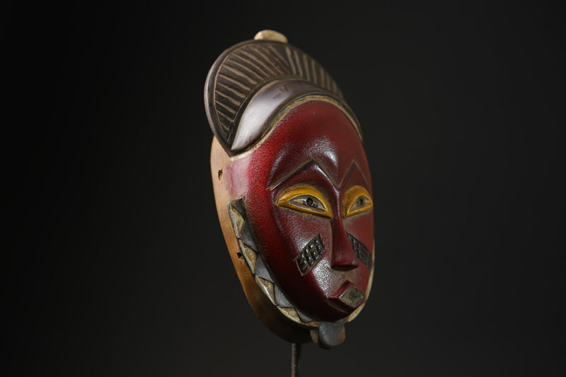 African mask African Vintage Hand Carved Wooden decor Mask Baule Mblo-G2292