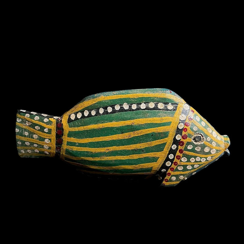 african sculpture Tribal Art Wooden statue wood Ancient mask Bozo Fish-G2037