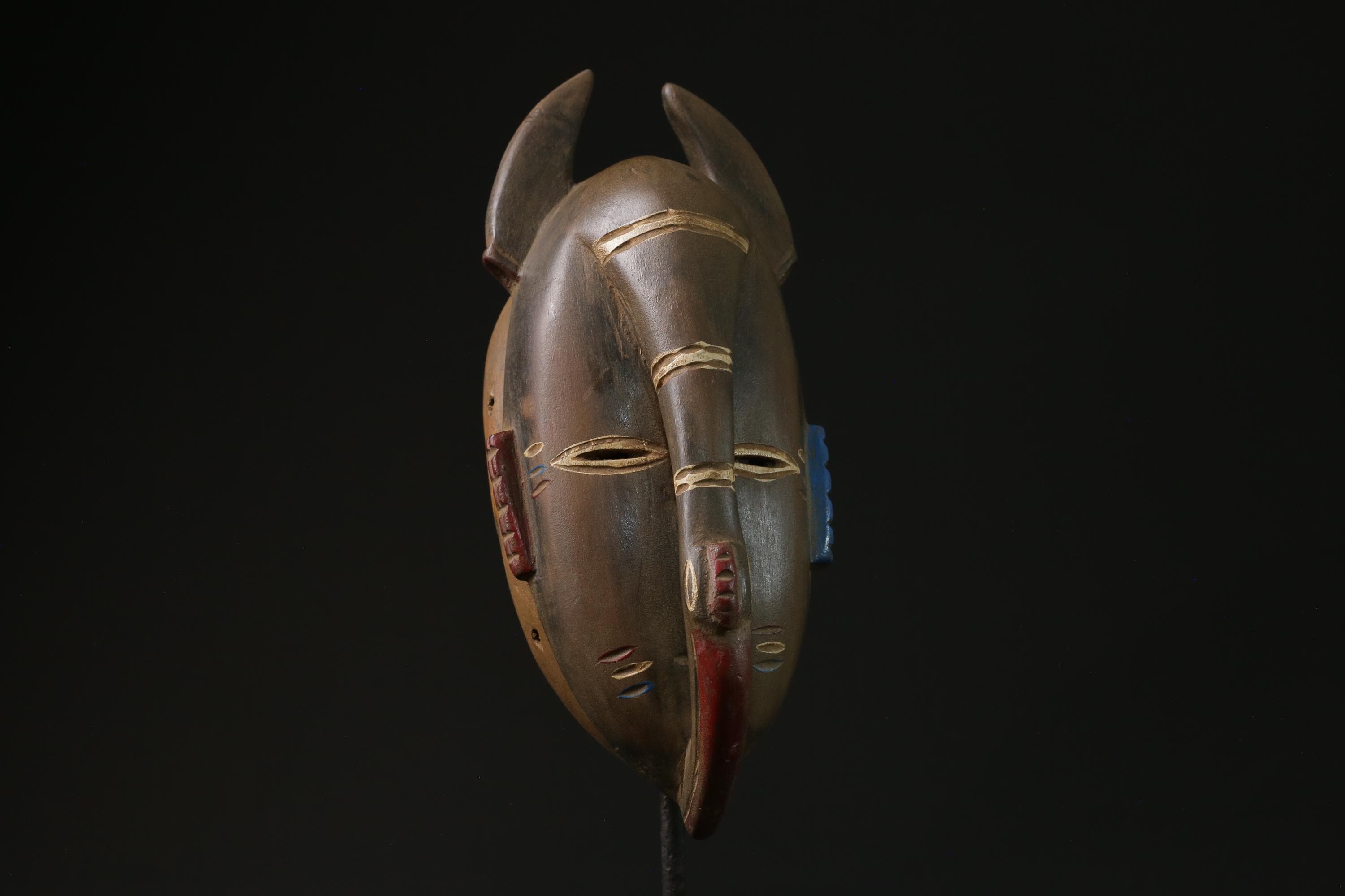 African Carved Wood Handmade Masks Tribal Guru Mask Elephant masks for wall-G2298