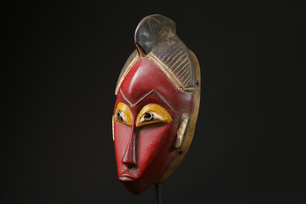 African Tribal Face Mask Wood Hand Carved Wall Hanging tribal Guro masks for wall-G2303