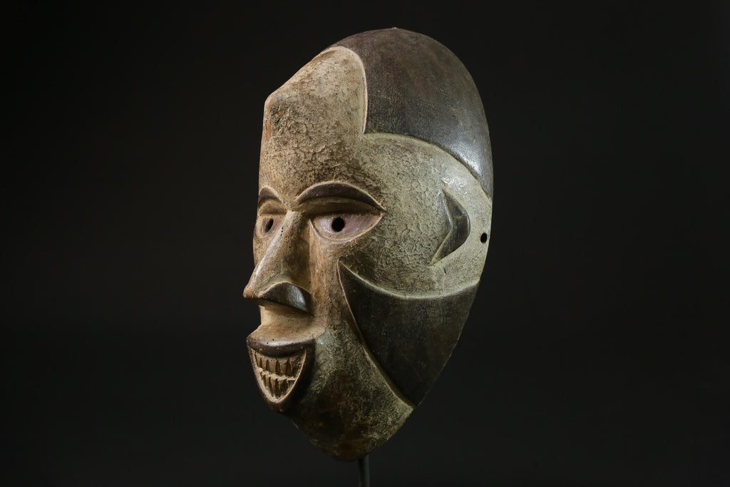 African Face masks Tribal Art Wooden Carved Mask Wood Igbo Spirit masks for wall-5553