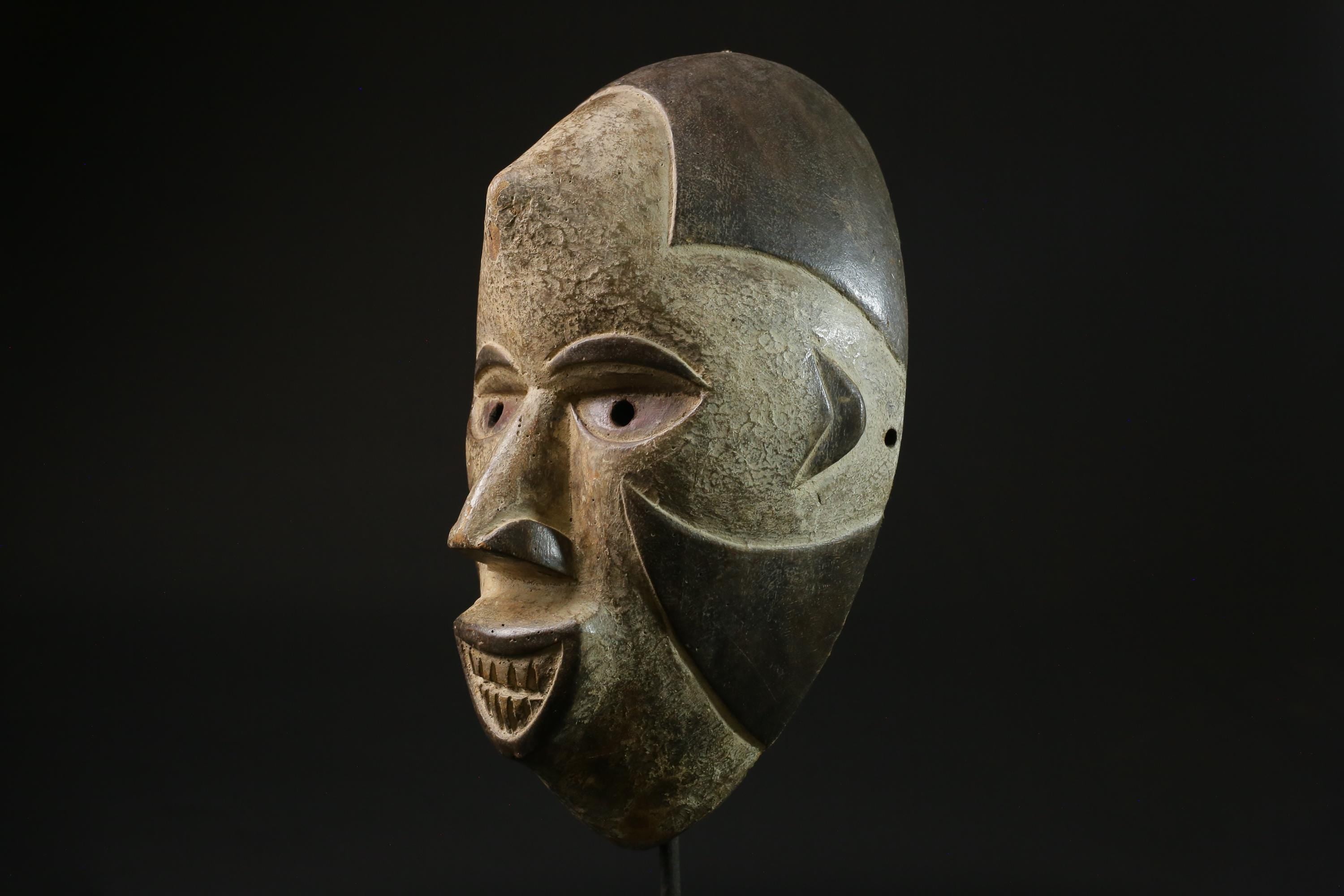African Face masks Tribal Art Wooden Carved Mask Wood Igbo Spirit masks for wall-5553