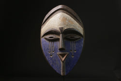 African Mask Collectible Hand Carved wood Bwami Lega  Collectibles masks for wall-8445