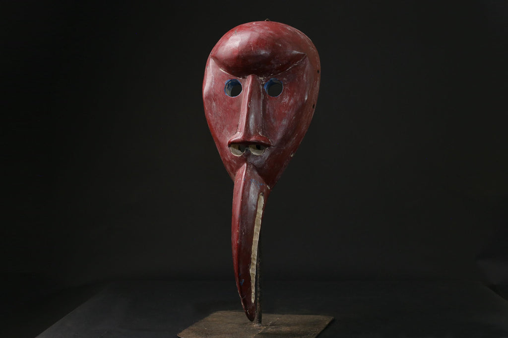 African Tribal Wood masks Dan Bird Man Wood Face Mask Home Décor Libera masks for wall-8442