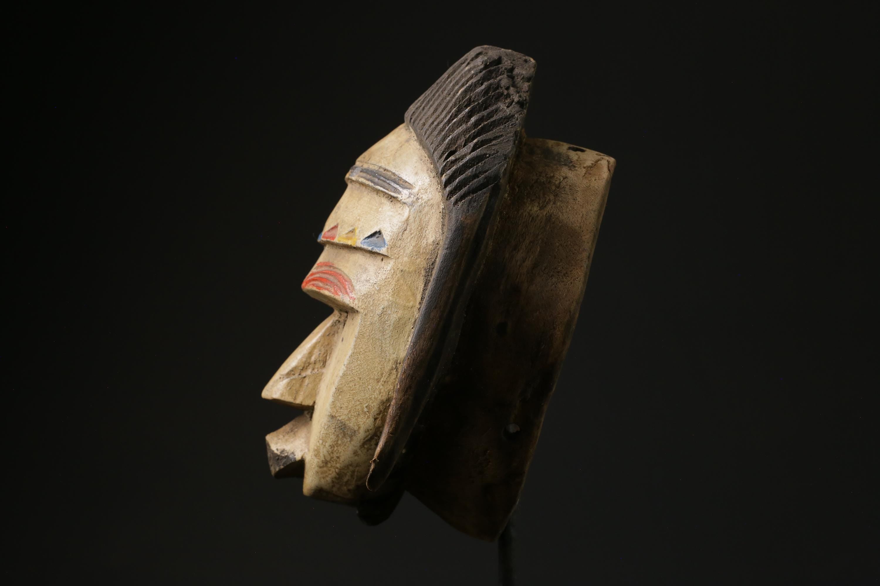 African Face Mask African Tribal Art Wooden Bete Guro face mask African Art-5464