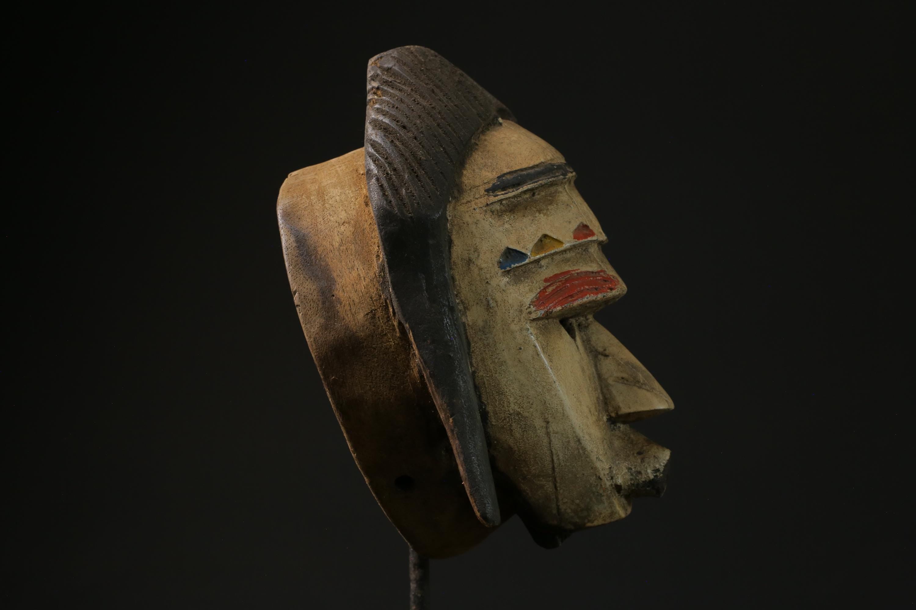 African Face Mask African Tribal Art Wooden Bete Guro face mask African Art-5464