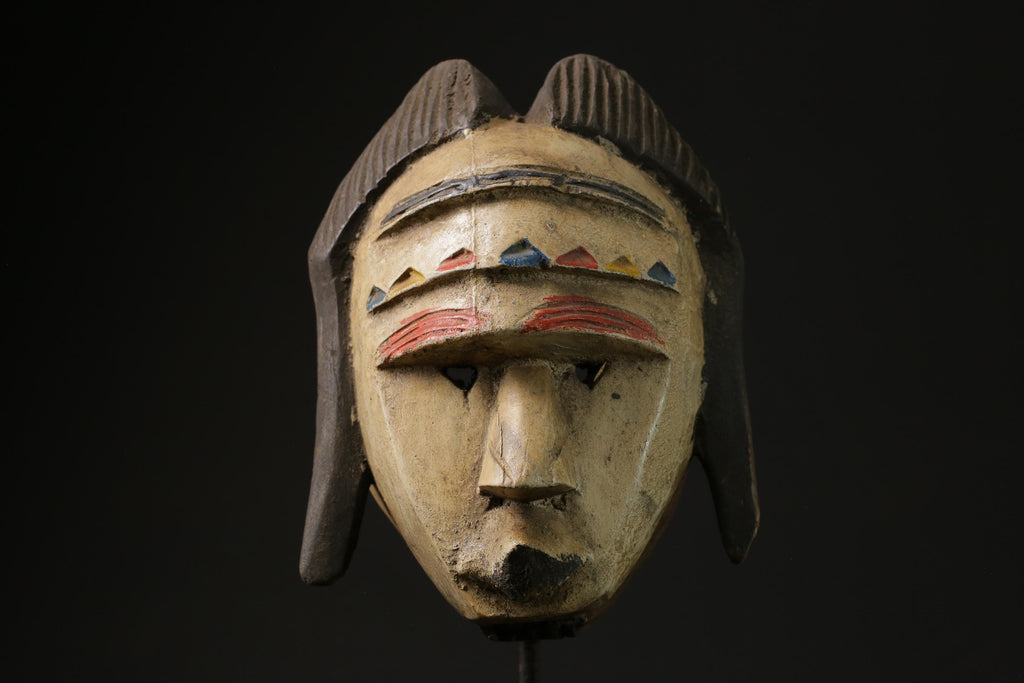 African Face Mask African Tribal Art Wooden Bete Guro face mask African Art-5464