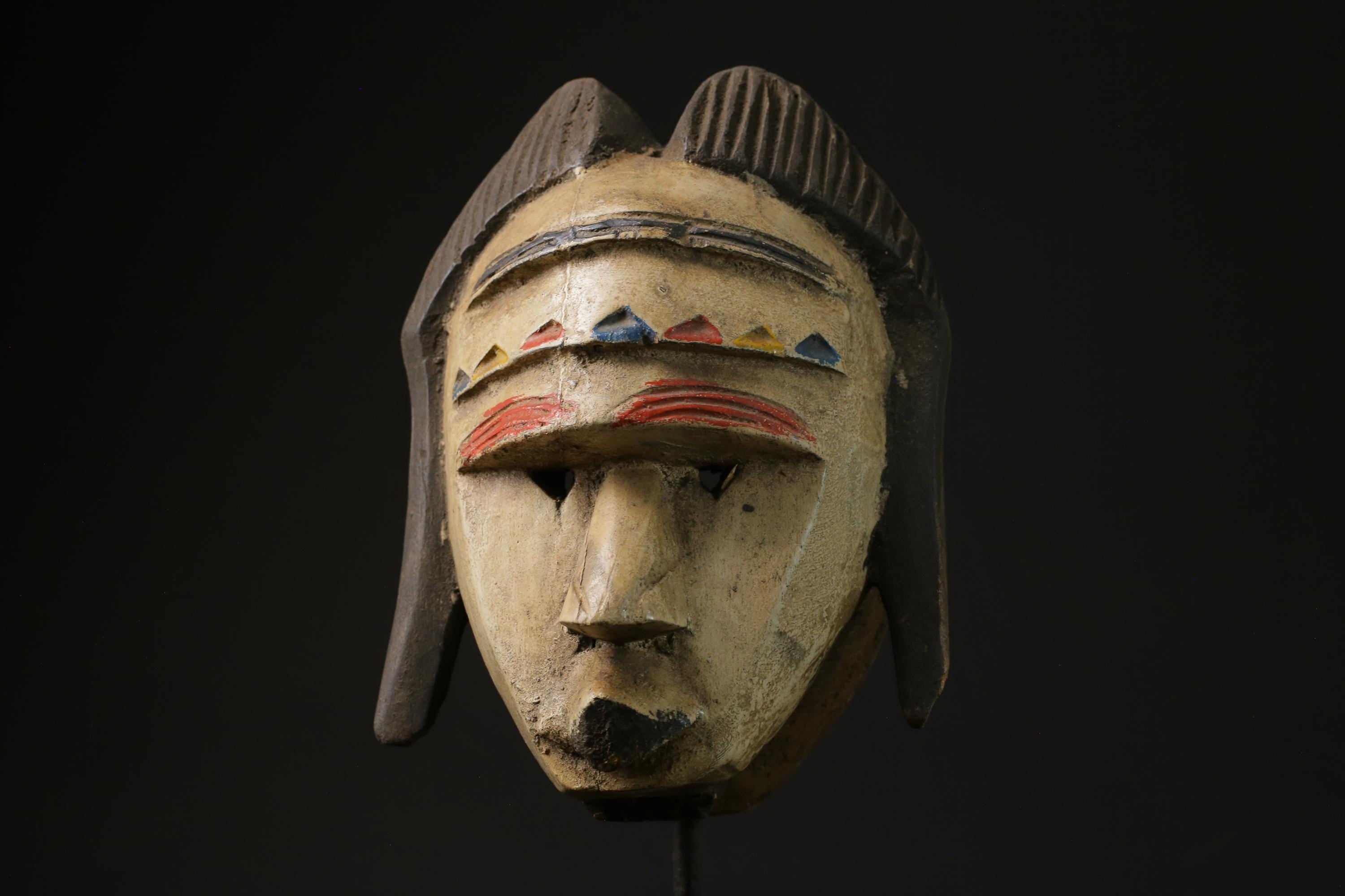 African Face Mask African Tribal Art Wooden Bete Guro face mask African Art-5464
