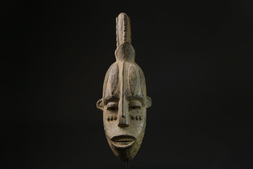 African mask antiques tribal art Face vintage Wood Carved Vintage guro masks for wall-2637
