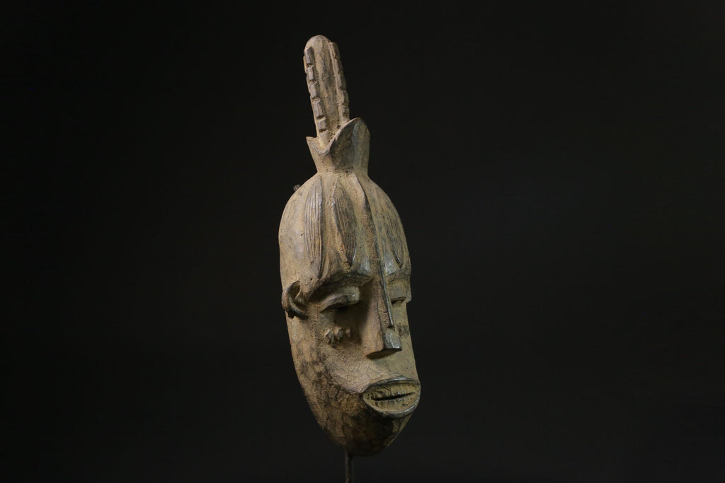 African mask antiques tribal art Face vintage Wood Carved Vintage guro masks for wall-2637