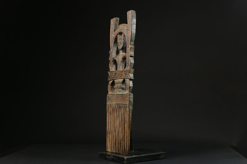 African Comb Wooden African Swahili Carved hand carved Home Décor -G2318