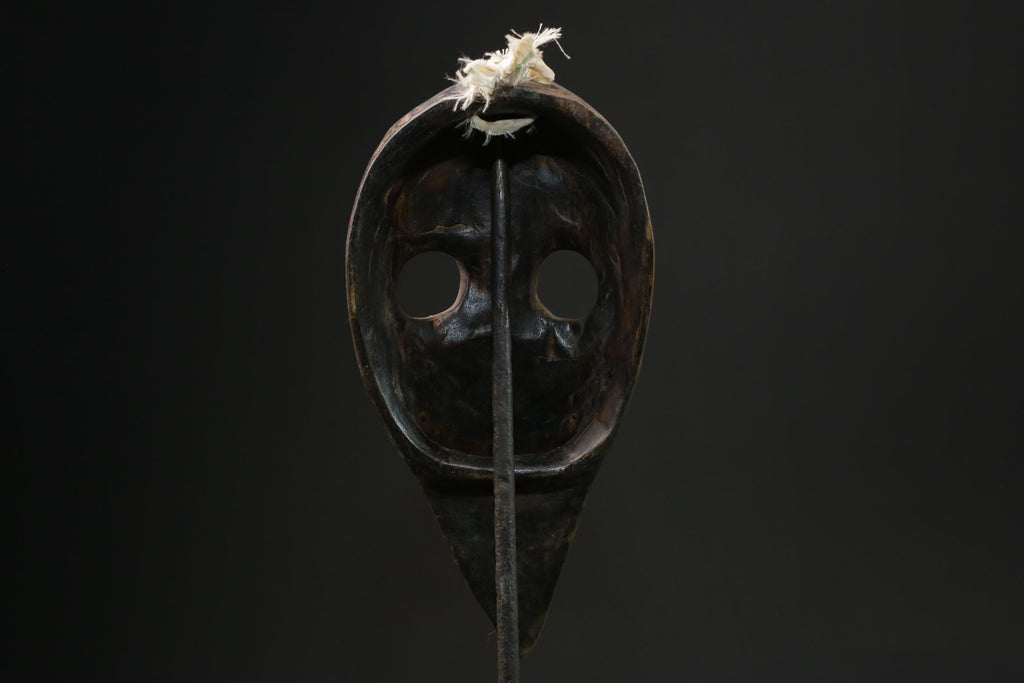African mask antiques tribal Face vintage Wood Carved Hanging Dan masks for wall-8460