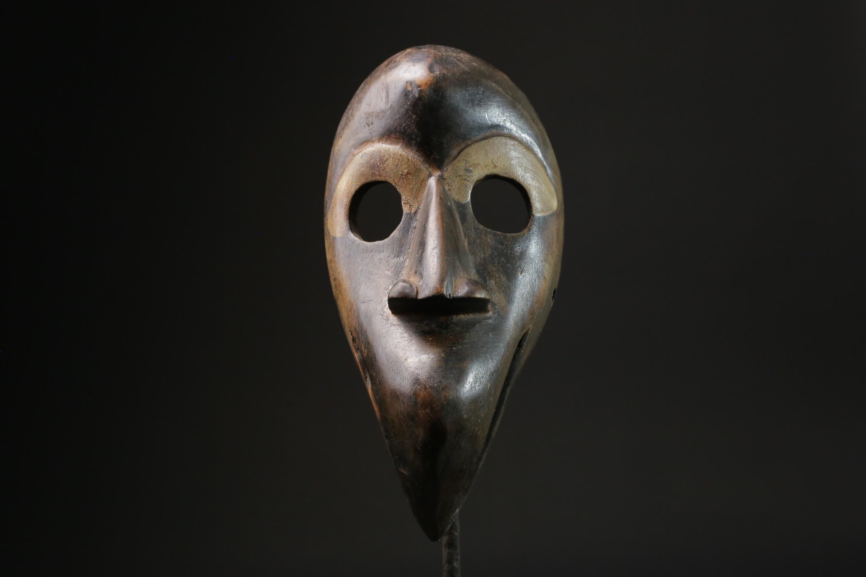 African mask antiques tribal Face vintage Wood Carved Hanging Dan masks for wall-8460