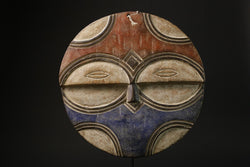 African Masks Antiques Tribal Face Vintage Wood And Hand Carved Eket-8457