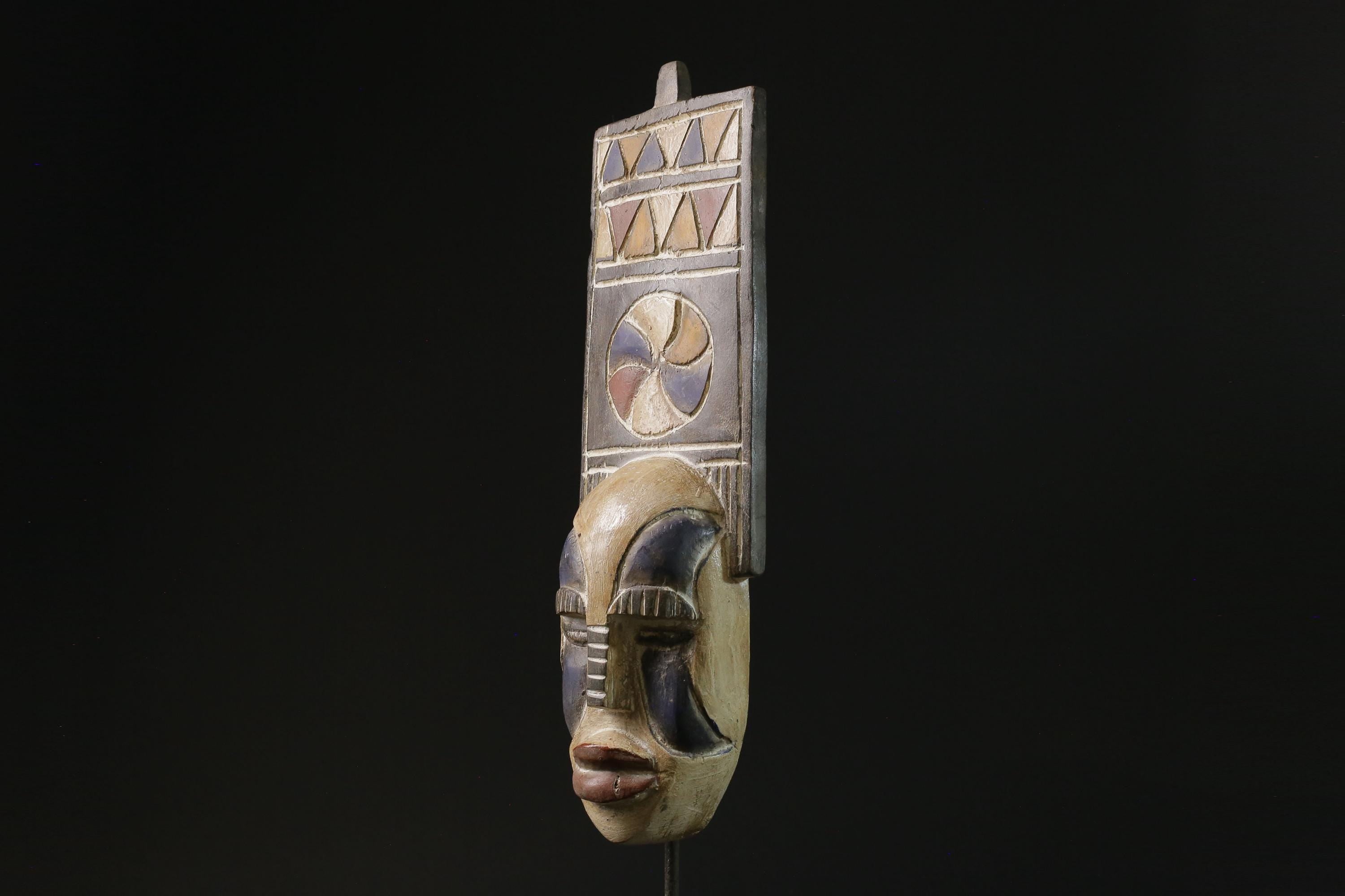 African Tribal Wood masks Bobo Peoples, Bwa plank owl mask African masks -3839