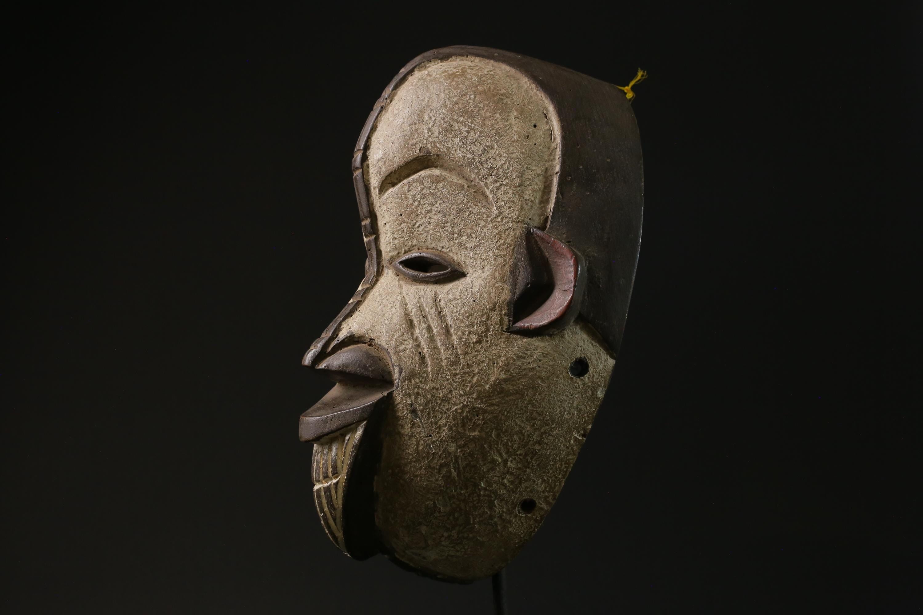 African Tribal Wood mask Igbo Mask Tribal Face Mask Wood Hand Carved-8478