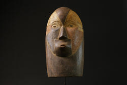 African Mask Face Mask Wood Hand Carved Wall Hanging Art Bwami Lega masks for wall-6950