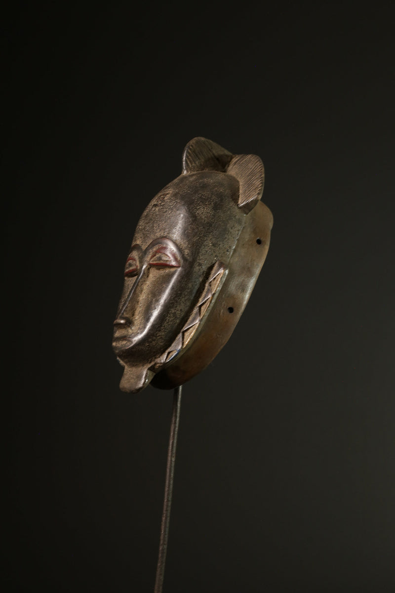 African mask antiques tribal Face vintage Baule Antique antique wall Mask-G2044