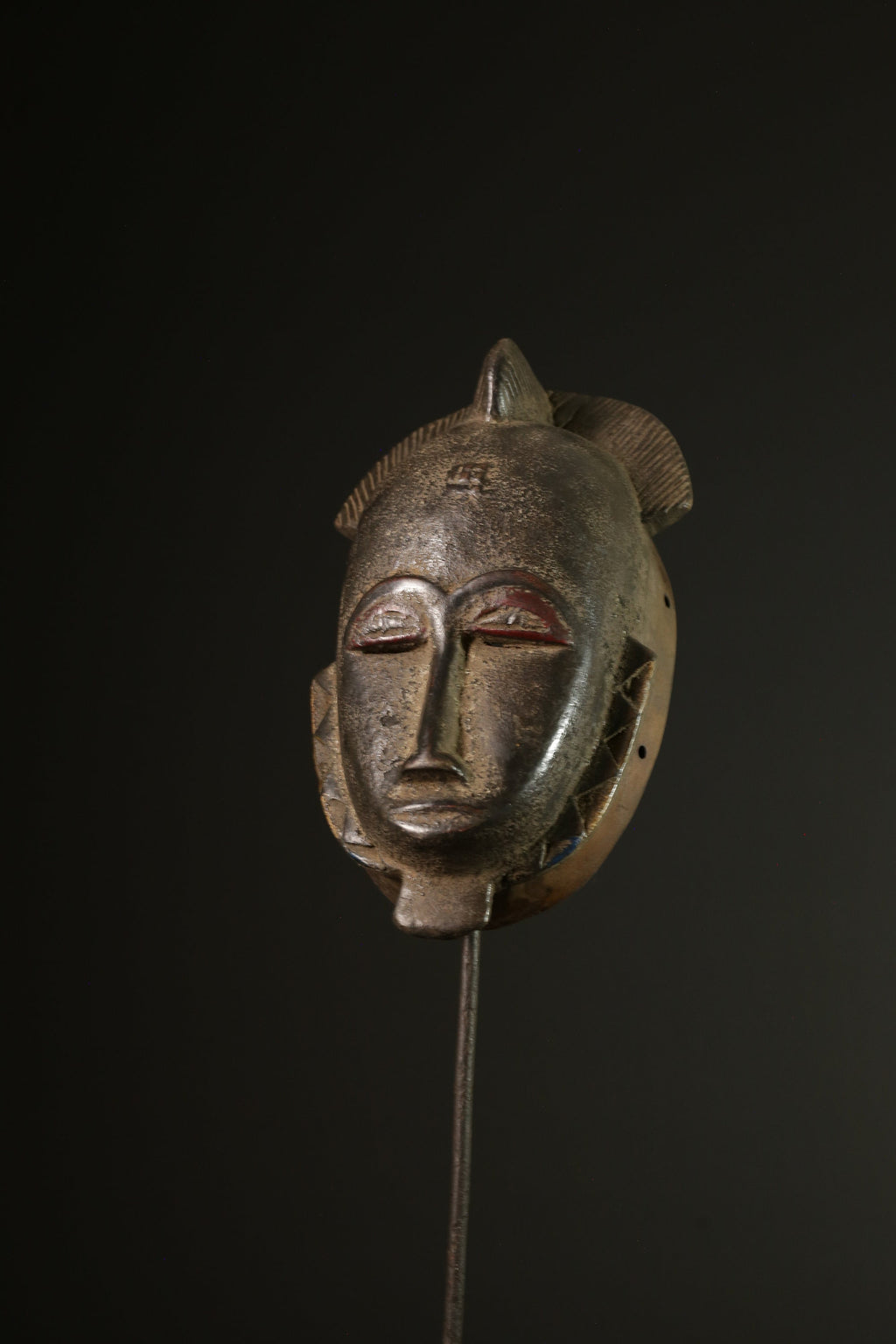 African mask antiques tribal Face vintage Baule Antique antique wall Mask-G2044