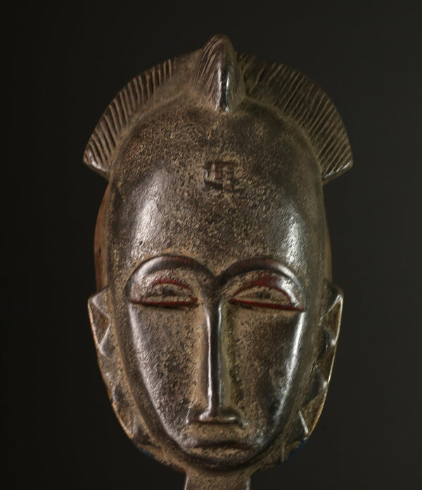 African mask antiques tribal Face vintage Baule Antique antique wall Mask-G2044