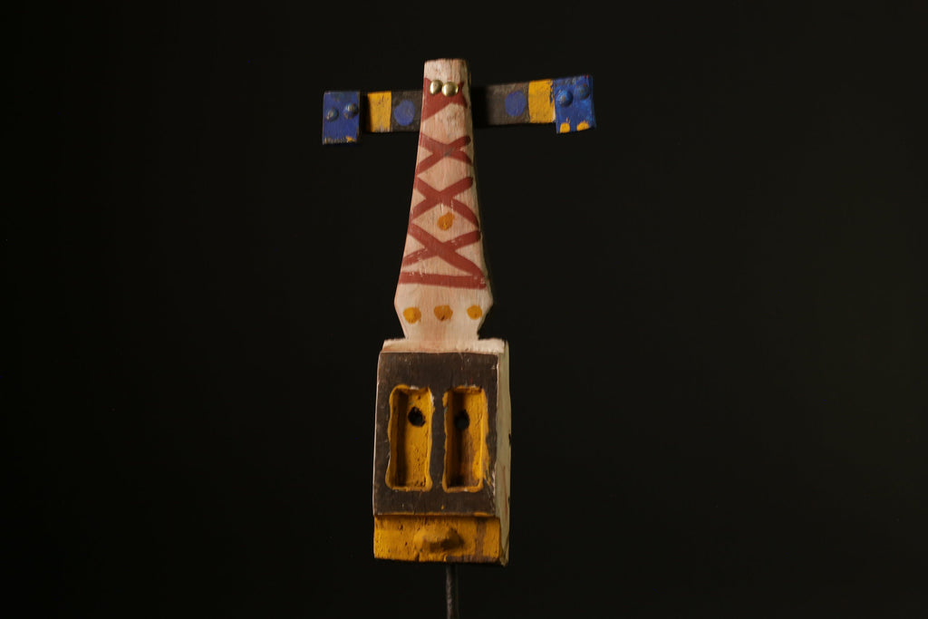 African Dogon Kanaga Mask Wood Hand Carved Wall Hanging Home Décor-G2043