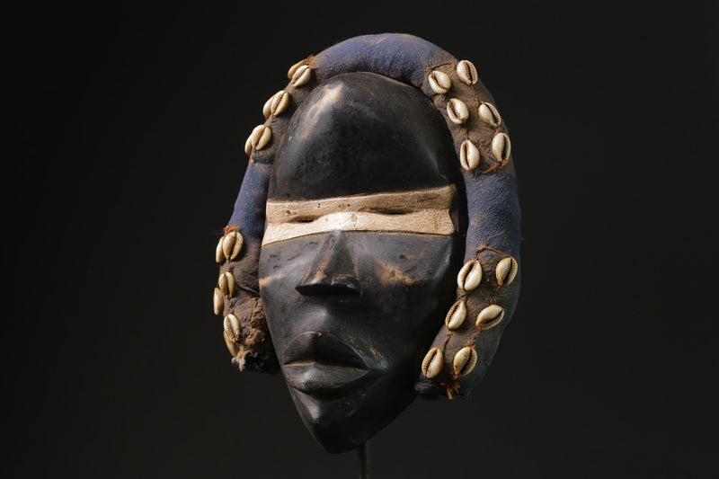 African Face Mask Wood Face Mask Wood Hand Carved Vintage Dan Kran Kaogle-G2334