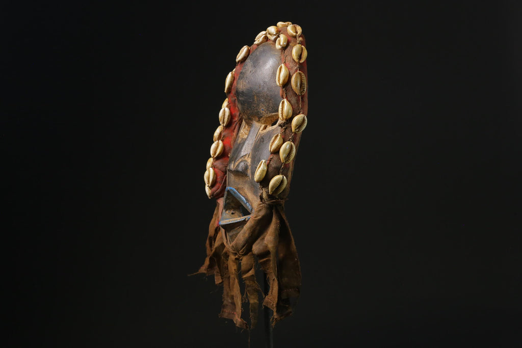 African Tribal Face Mask Wood Hand Carved Vintage Wall Hanging Dan masks for wall-G2339