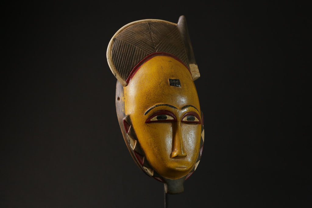 African Decor tribal Baule Wall Hanging Home Décor Liberia Wall Hanging masks for wall-G2353