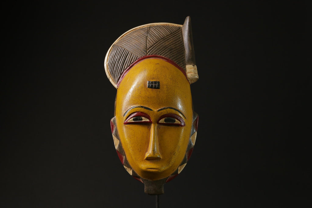 African Decor tribal Baule Wall Hanging Home Décor Liberia Wall Hanging masks for wall-G2353