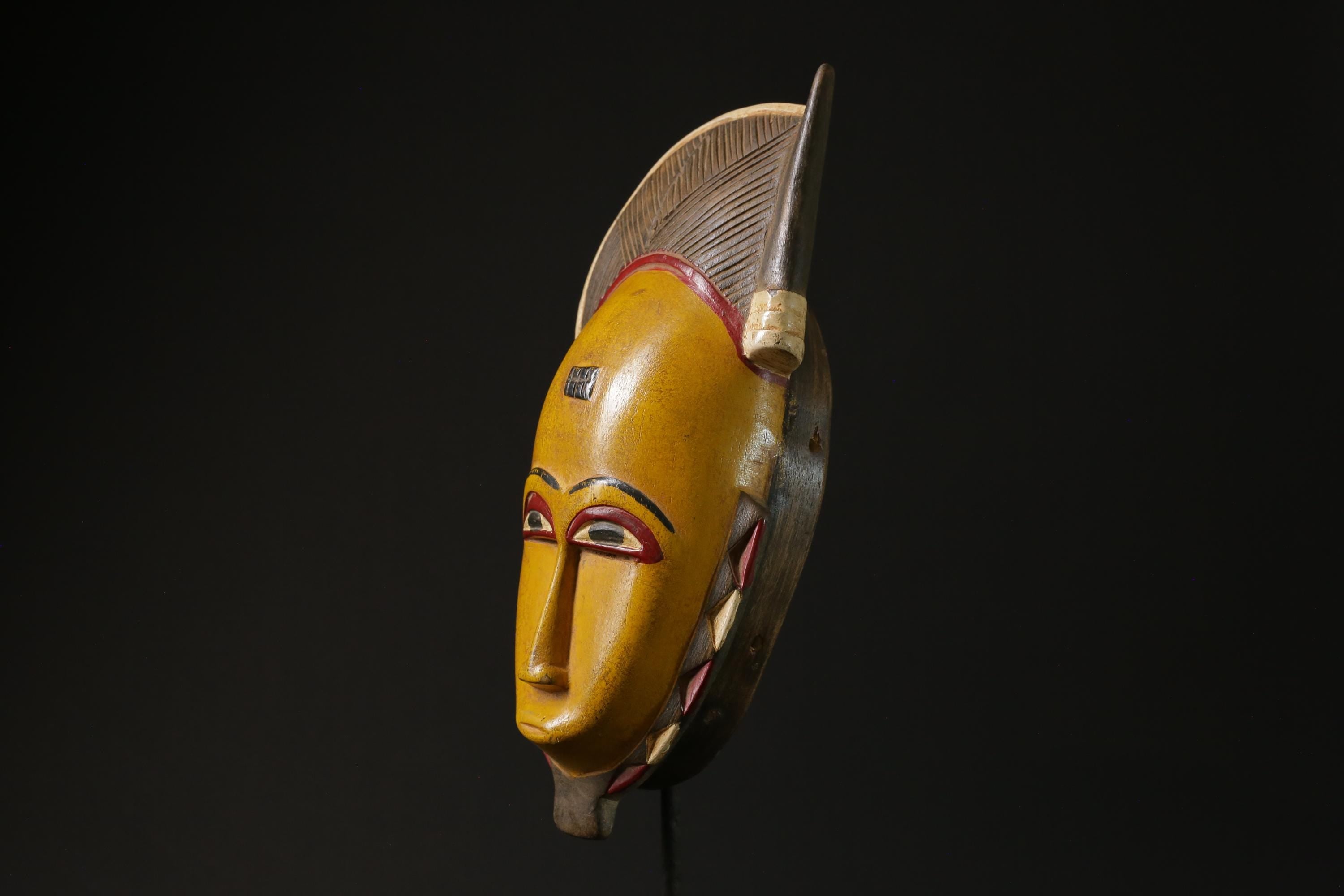 African Decor tribal Baule Wall Hanging Home Décor Liberia Wall Hanging masks for wall-G2353