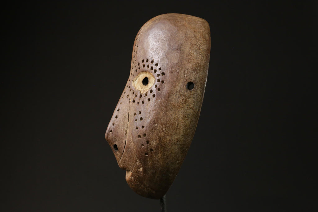 African Mask Tribal Face Mask Wood Lega Idimu Mask Congo Democratic masks for wall-6981