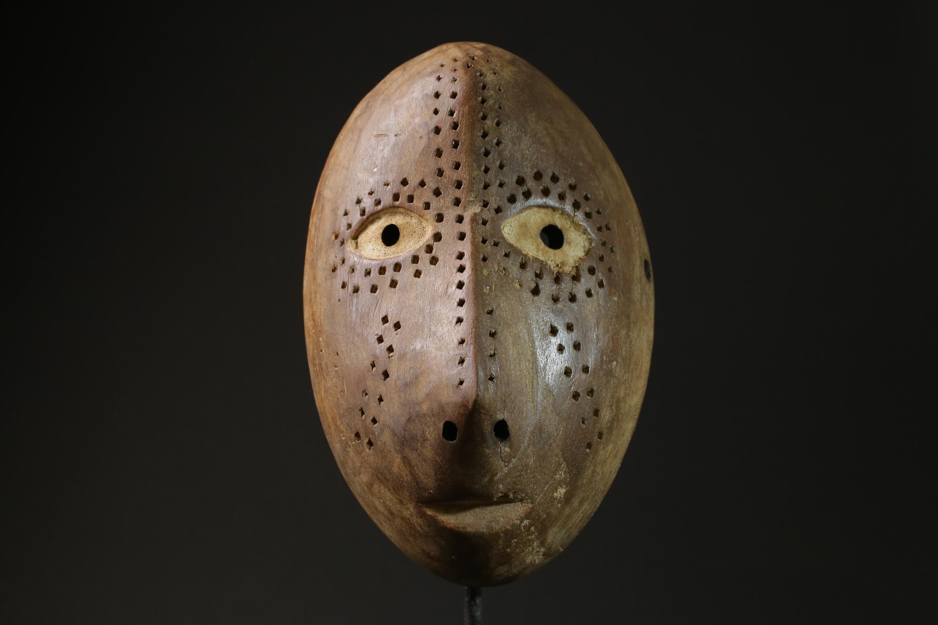 African Mask Tribal Face Mask Wood Lega Idimu Mask Congo Democratic masks for wall-6981