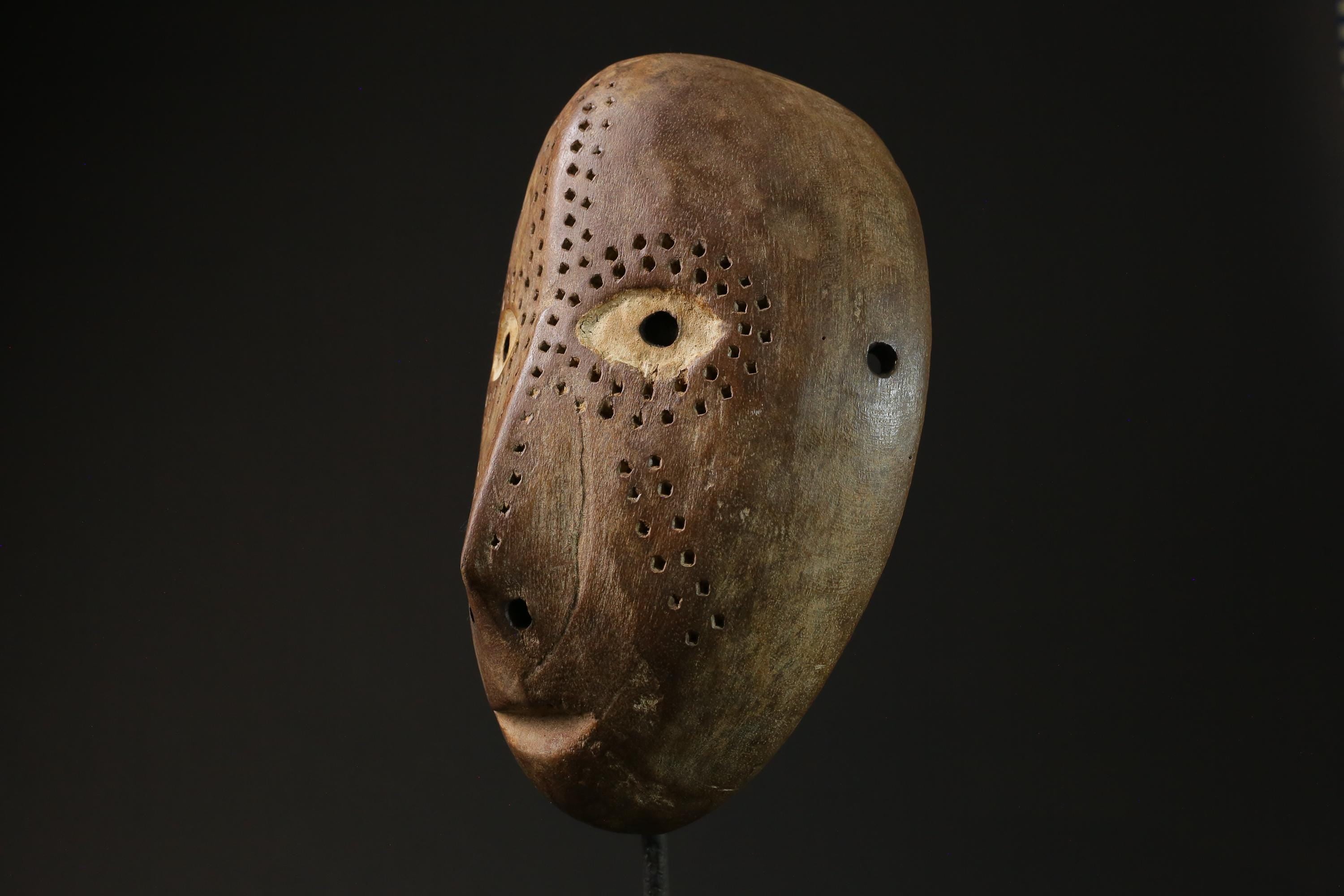 African Mask Tribal Face Mask Wood Lega Idimu Mask Congo Democratic masks for wall-6981