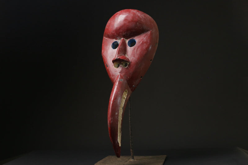 African mask-Hand Carved Décor carved wooden Hanging Dan Mask Deangle-8498