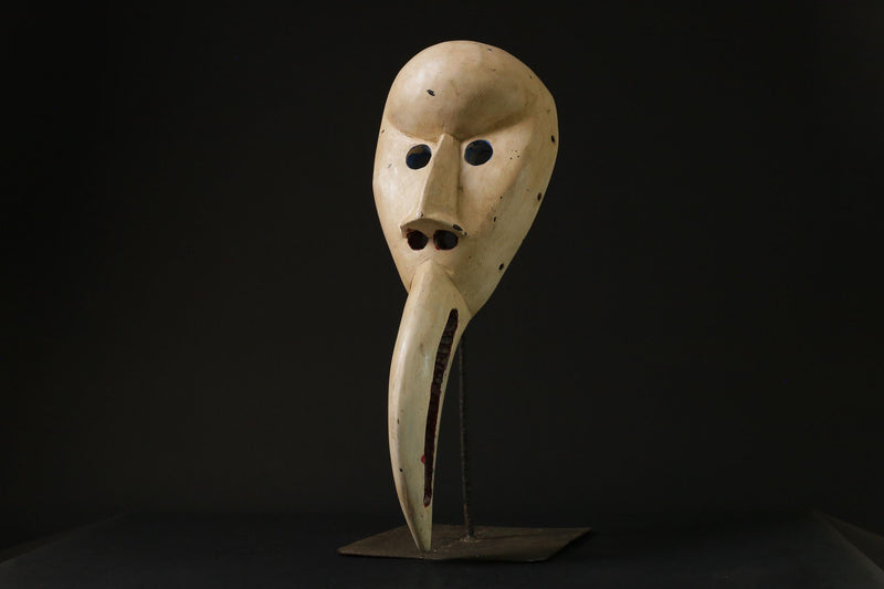 African wood carving mask African tribal mask vintage Tribal Dan Bird Mask-8477