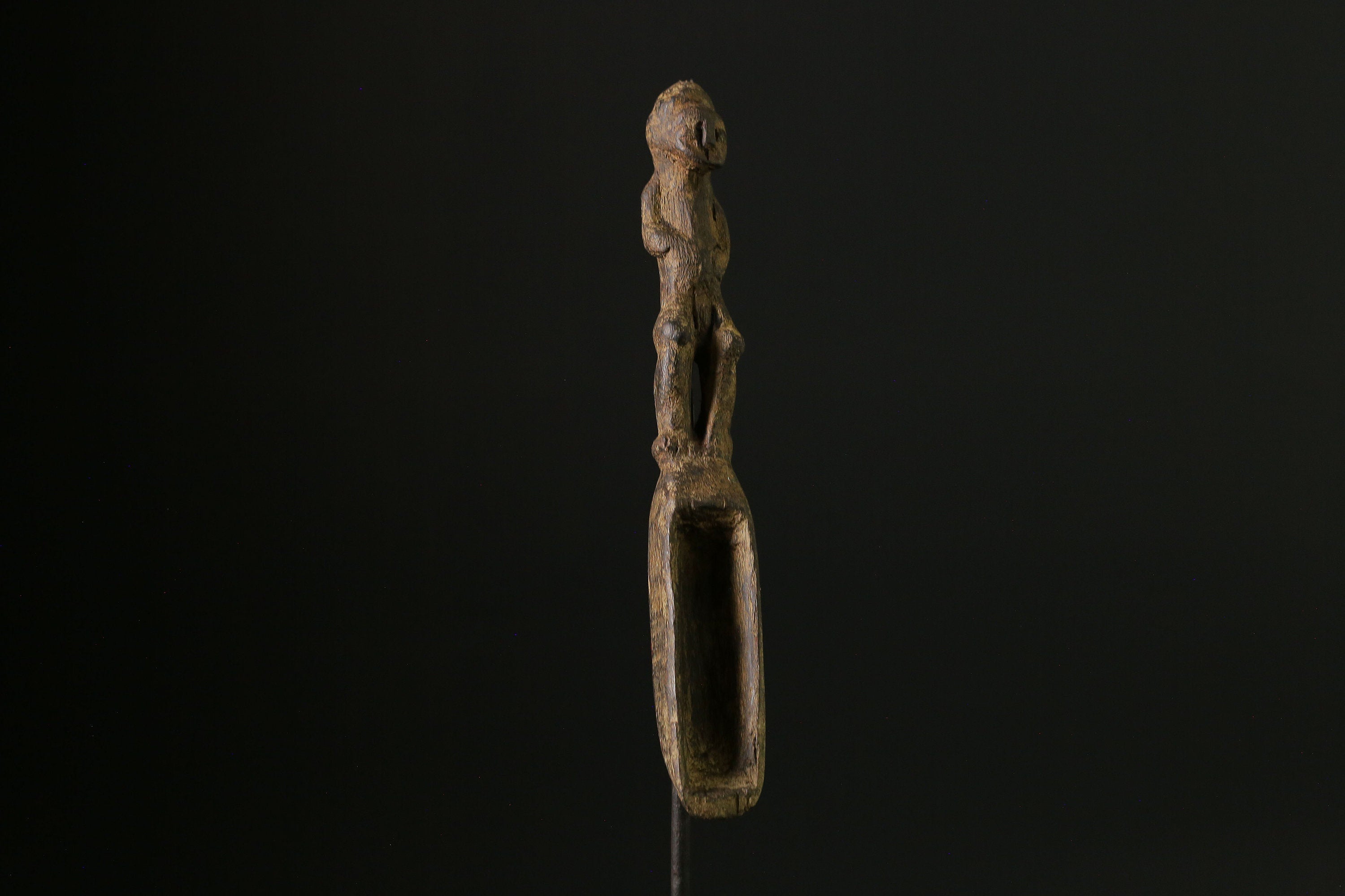 African Wooden figurine tribal Dan Wakemia Spoon Trophy wall mask -G2059