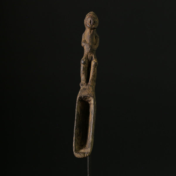 African Wooden figurine tribal Dan Wakemia Spoon Trophy wall mask -G2059