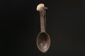 African Tribal Art Wooden Carved Dan Wakemia Spoon African traditional trop-G2366