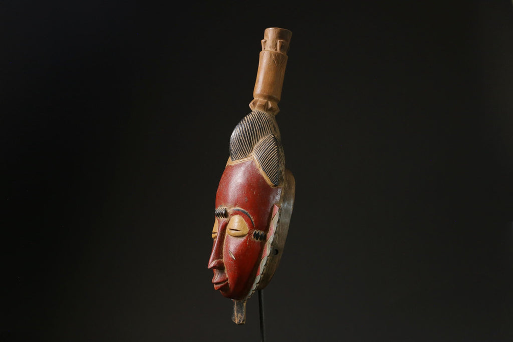 African Tribal Wood masks Tribal African Art Face Mask African Guro Baule masks for wall-9800