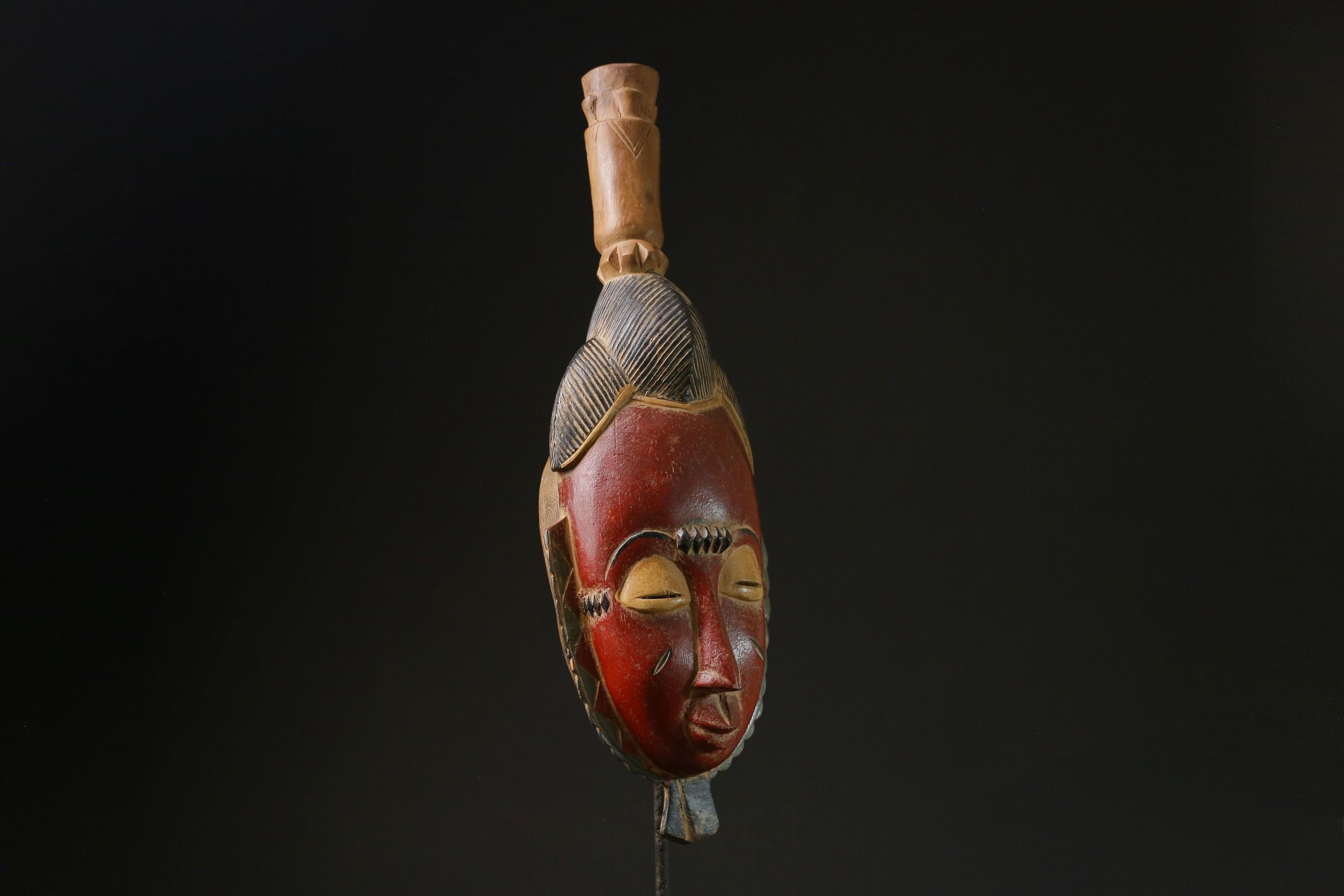 African Tribal Wood masks Tribal African Art Face Mask African Guro Baule masks for wall-9800