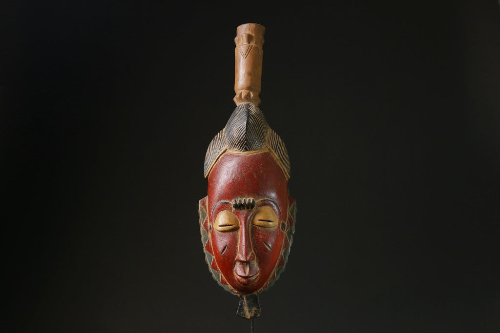 African Tribal Wood masks Tribal African Art Face Mask African Guro Baule masks for wall-9800