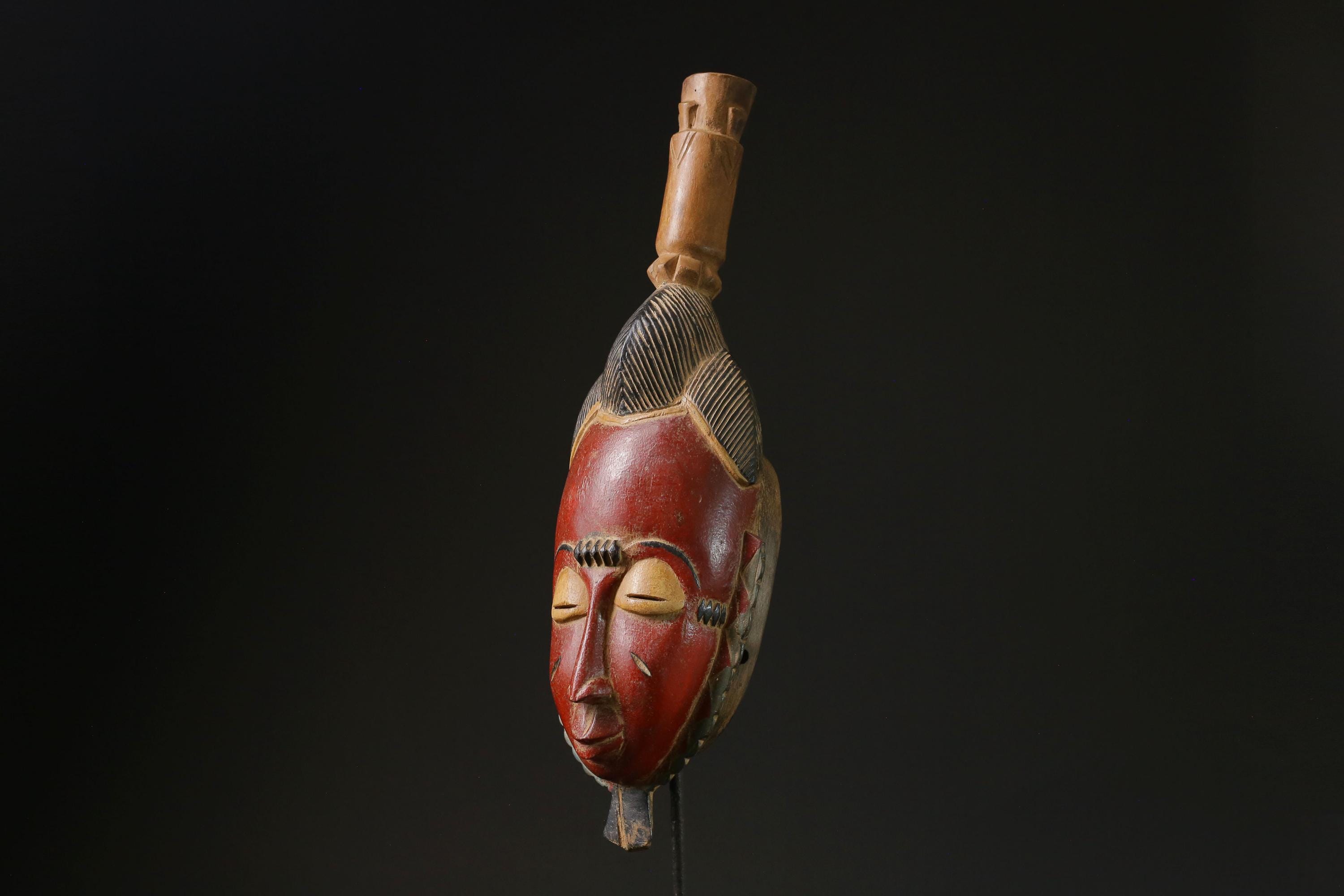 African Tribal Wood masks Tribal African Art Face Mask African Guro Baule masks for wall-9800