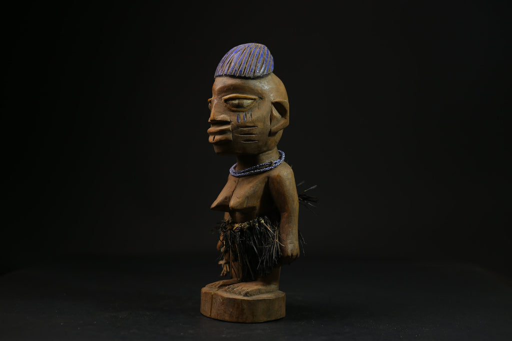 African Figure Ibeji Figure (Ere Ibeji) Yoruba Oshogbo Erin Region Nigeria-6761