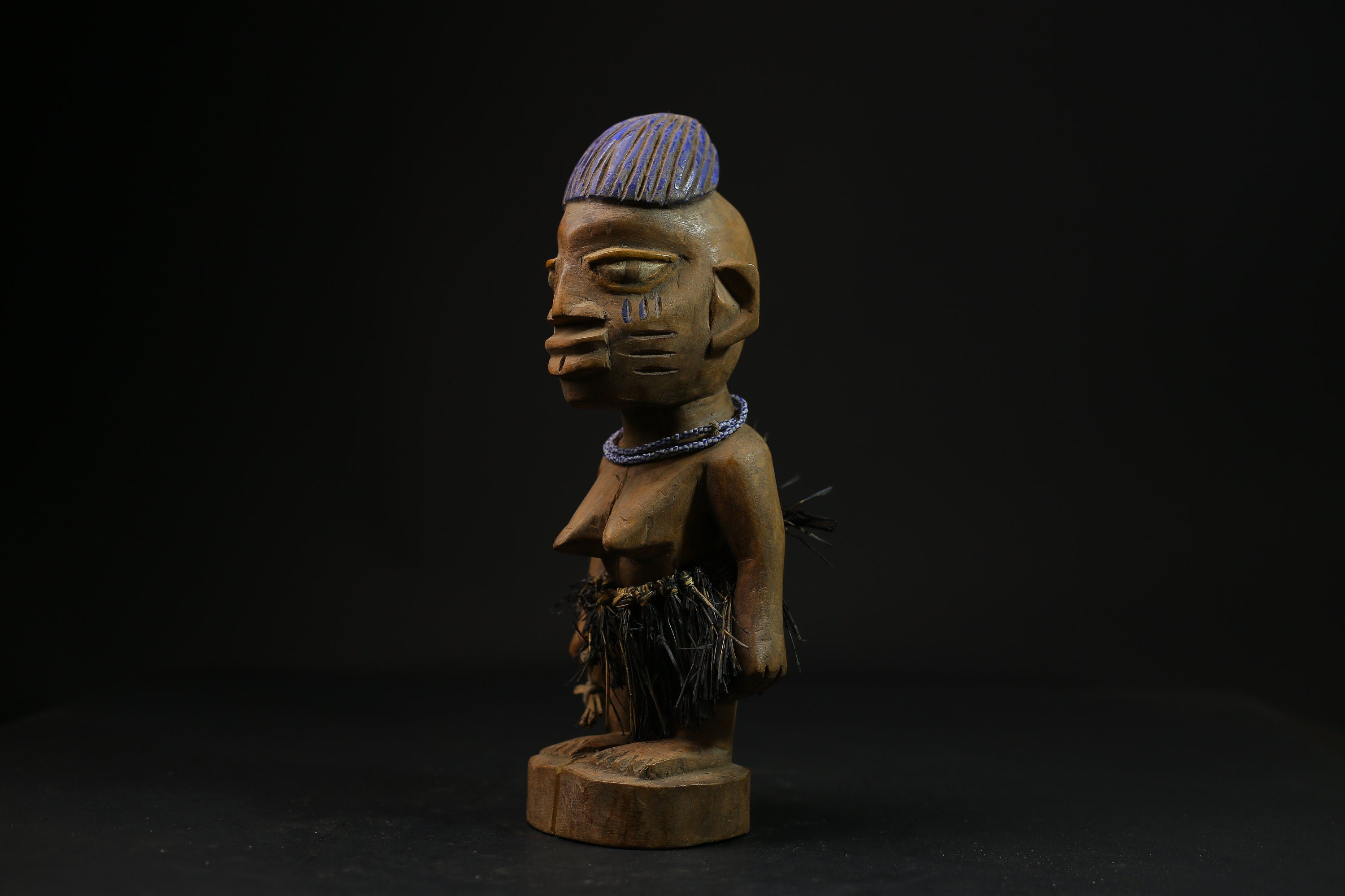 African Figure Ibeji Figure (Ere Ibeji) Yoruba Oshogbo Erin Region Nigeria-6761